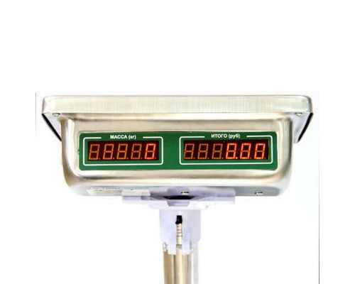 Весы напольные торговые МИДЛ МП 300 МДА Ф-3 (50/100; 400х400; нерж.) "Красная армия"